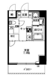 市ヶ谷仲之町ヒルズ N301 間取り図