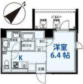市ヶ谷仲之町ヒルズ N410 間取り図