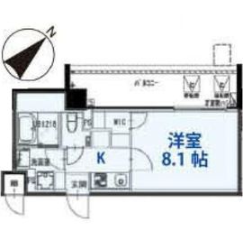 市ヶ谷仲之町ヒルズ N408 間取り図