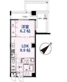 市ヶ谷仲之町ヒルズ N501 間取り図