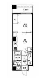 市ヶ谷仲之町ヒルズ N502 間取り図