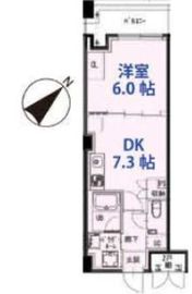 市ヶ谷仲之町ヒルズ N503 間取り図