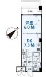 市ヶ谷仲之町ヒルズ N504 間取り図