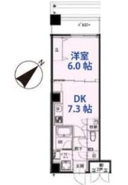 市ヶ谷仲之町ヒルズ N505 間取り図