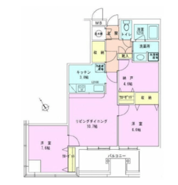 茅場町タワーレジデンス 1806 間取り図