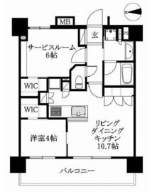 エクセレントシティ文京小桜 3階 間取り図