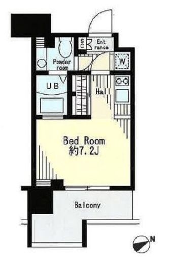 レジディア市谷薬王寺 306 間取り図