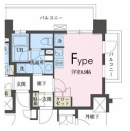 ガレリア東新宿 1001 間取り図