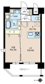 レオーネ新御徒町 201 間取り図