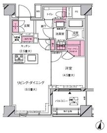 ブランズ桜新町 105 間取り図
