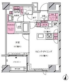 ブランズ桜新町 106 間取り図