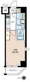 レオーネ新御徒町 203 間取り図