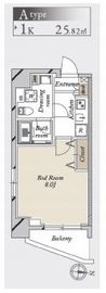 グランカーサ住吉 201 間取り図