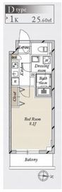 グランカーサ住吉 102 間取り図