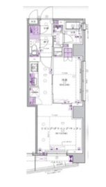 プレミスト日本橋浜町リデアル 2階 間取り図