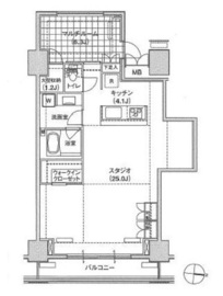 ブリリアイスト東雲キャナルコート 431 間取り図