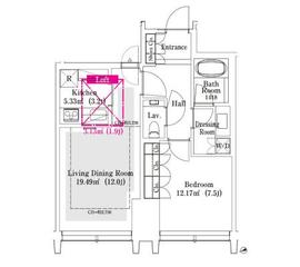 ラ・トゥール新宿グランド 2902 間取り図