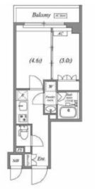 ALTERNA菊川Ⅰ (オルタナ菊川Ⅰ) 602 間取り図