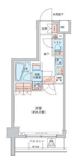 ALTERNA菊川Ⅰ (オルタナ菊川Ⅰ) 702 間取り図
