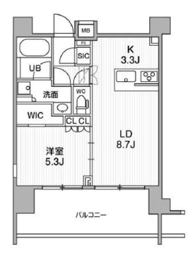 ALTERNA菊川Ⅰ (オルタナ菊川Ⅰ) 605 間取り図
