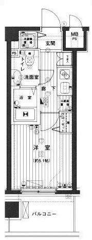 グランド・ガーラ芝公園 11階 間取り図