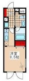 MDM後楽園 202 間取り図