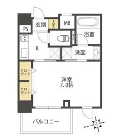 ピアース西馬込 4階 間取り図