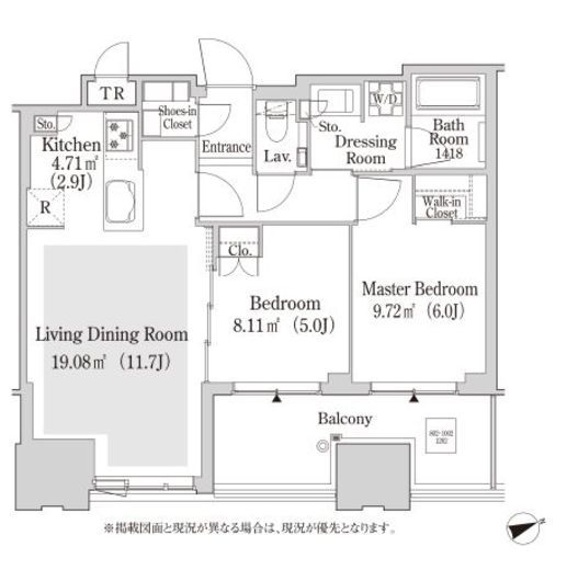 大崎ガーデンレジデンス 1202 間取り図