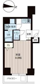 ディームス両国 801 間取り図