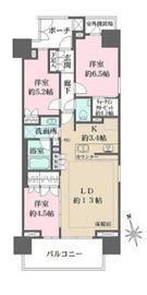 ザ・パークハウス浅草 4階 間取り図