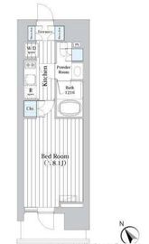 ライオンズフォーシア築地ステーション 303 間取り図