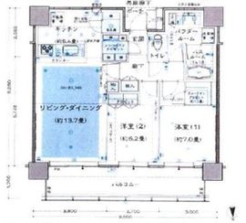 シティタワー品川 43階 間取り図