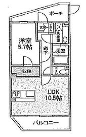 ベルドミール玉川 108 間取り図