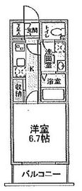 ベルドミール玉川 205 間取り図