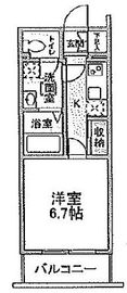 ベルドミール玉川 204 間取り図