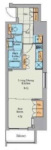 クレストコート大塚 503 間取り図