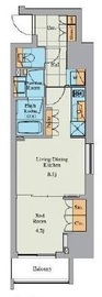 クレストコート大塚 503 間取り図