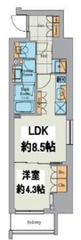 クレストコート大塚 603 間取り図