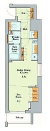 クレストコート大塚 903 間取り図