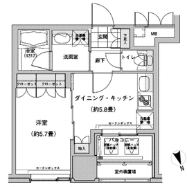 ウエストパークタワー池袋 1014 間取り図