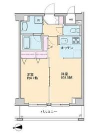 プロッシモ新宿 203 間取り図