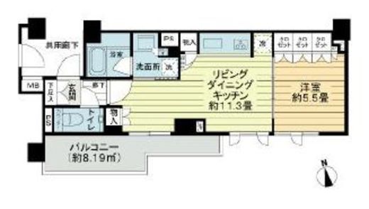 ザ・パークハウス三軒茶屋 3階 間取り図