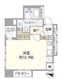 シティハウス中野中央 3階 間取り図