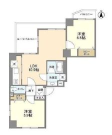 リテラス中目黒 402 間取り図