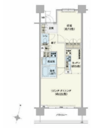 リージア経堂テラスガーデン 1108 間取り図