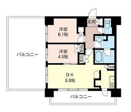 オーキッドレジデンス品川 801 間取り図