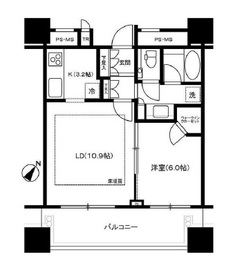 パークコート千代田富士見ザ タワー 8階 間取り図