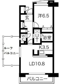 アクティ目黒駅前 2号棟 608 間取り図