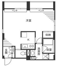 KDXレジデンス自由が丘 401 間取り図