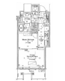 パークコート渋谷ザタワー 28階 間取り図